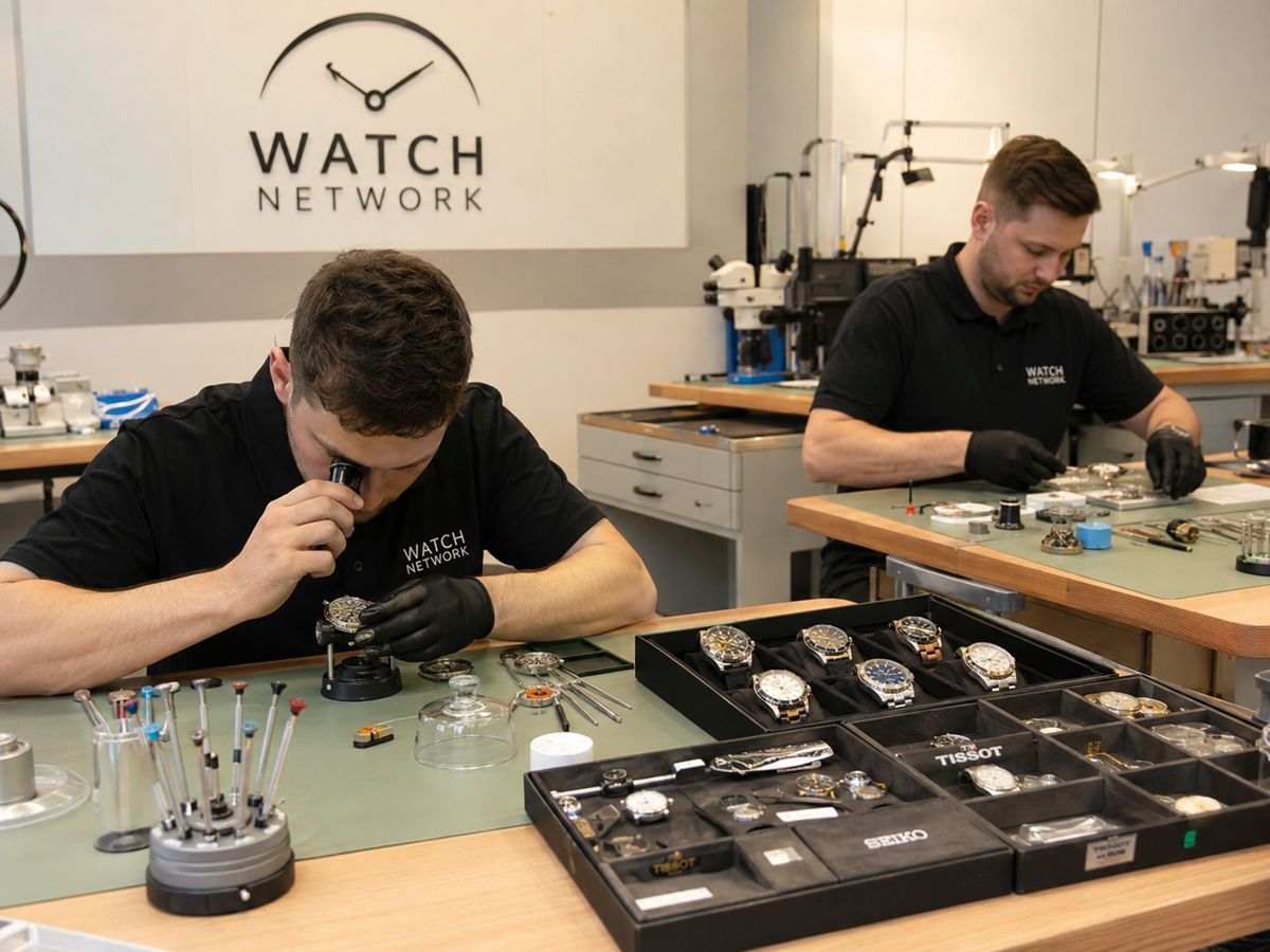 Cronógrafo suíço de luxo — assistência técnica Watch Network